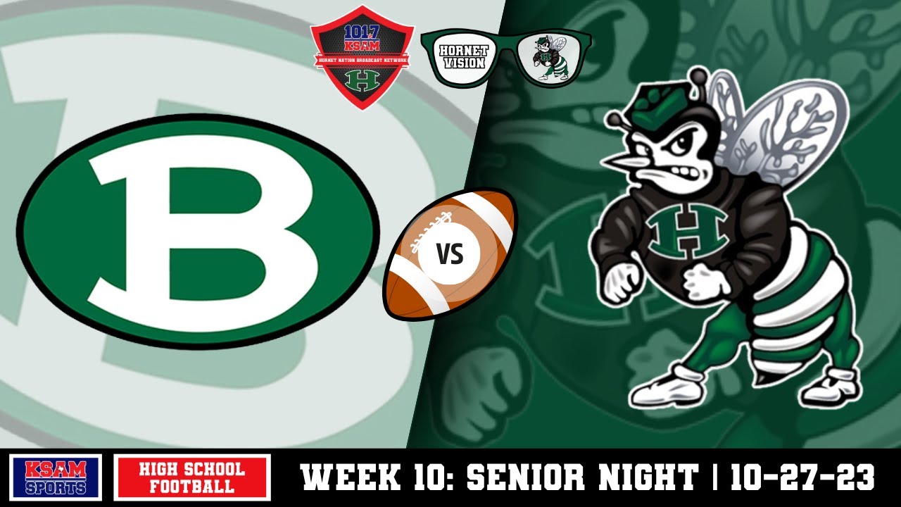 Brenham Cubs vs. Huntsville Hornets – #txhsfb Senior Night on KSAM Sports